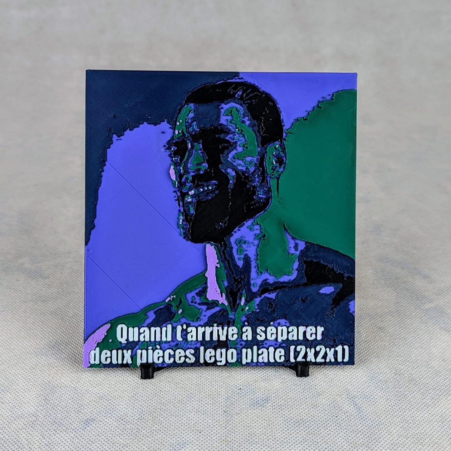 Impression 3D personnalisée du mème internet Chad