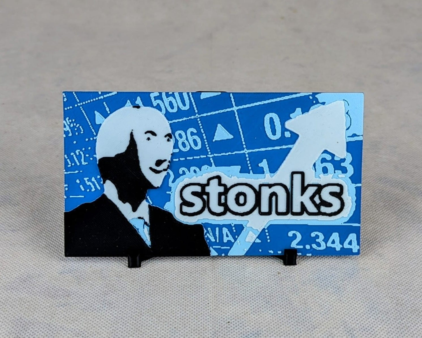 Mème internet personnalisable Stonks en couleur