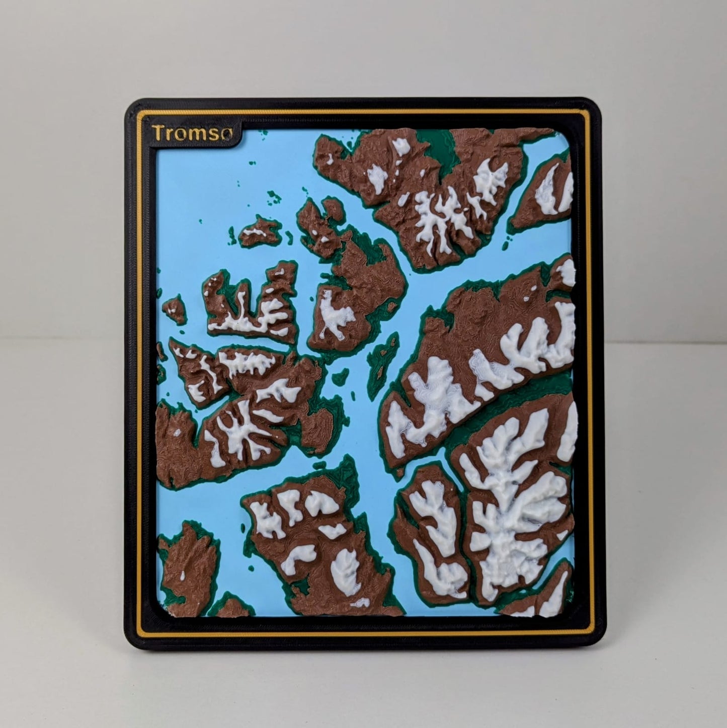 Carte hyper détaillée de Tromso en impression 3D