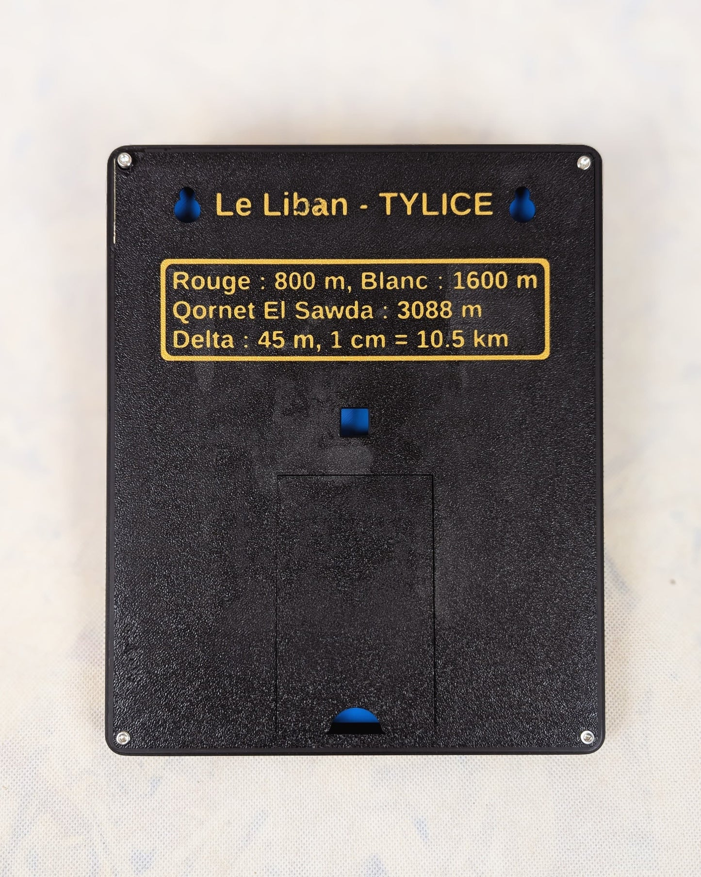 information carte du Liban en relief