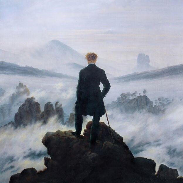 peinture d'une mer de nuage