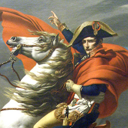L'empereur Napoléon traversant les Alpes