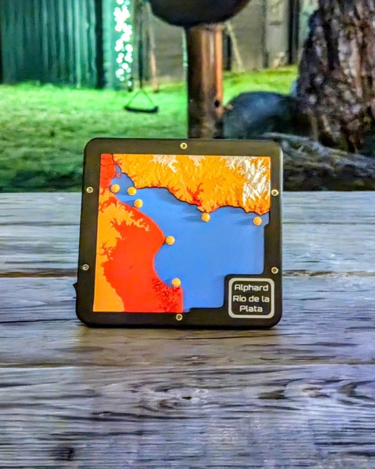 Carte des phares de l'estuaire du Rio de la Plata