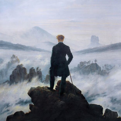 peinture d'une mer de nuage